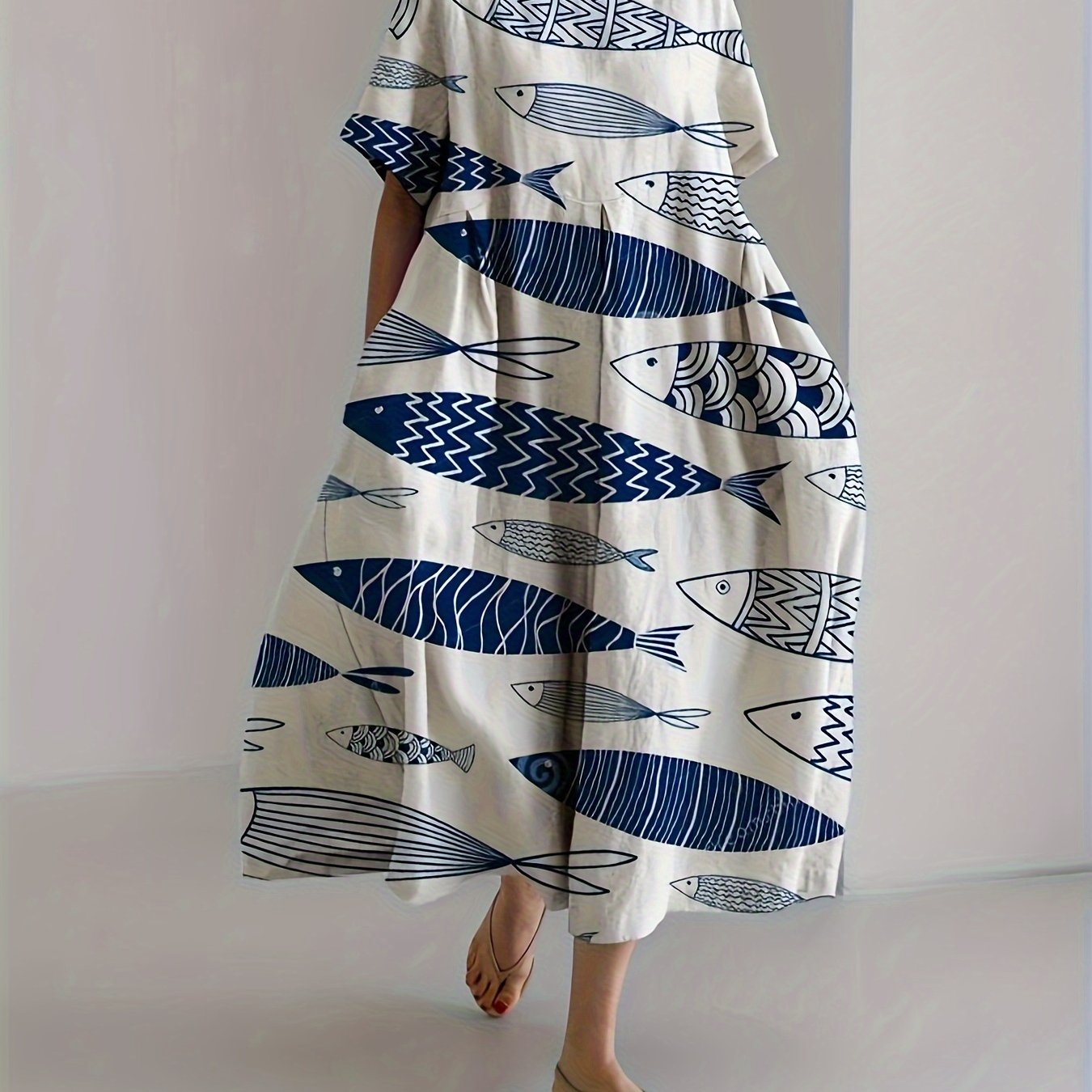 Coral Whisper Dress