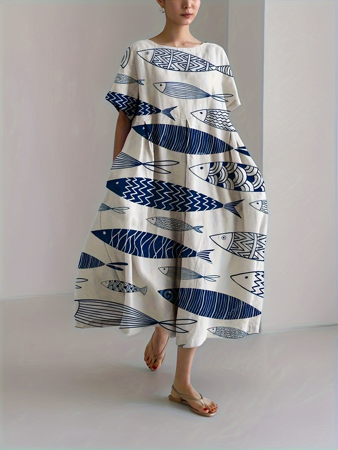 Coral Whisper Dress